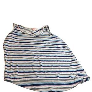 Poof Girl Tank Top Multicolored Criss Cross Straps Size S